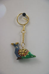Hand-Carved Wooden Key Chains from Jaipur